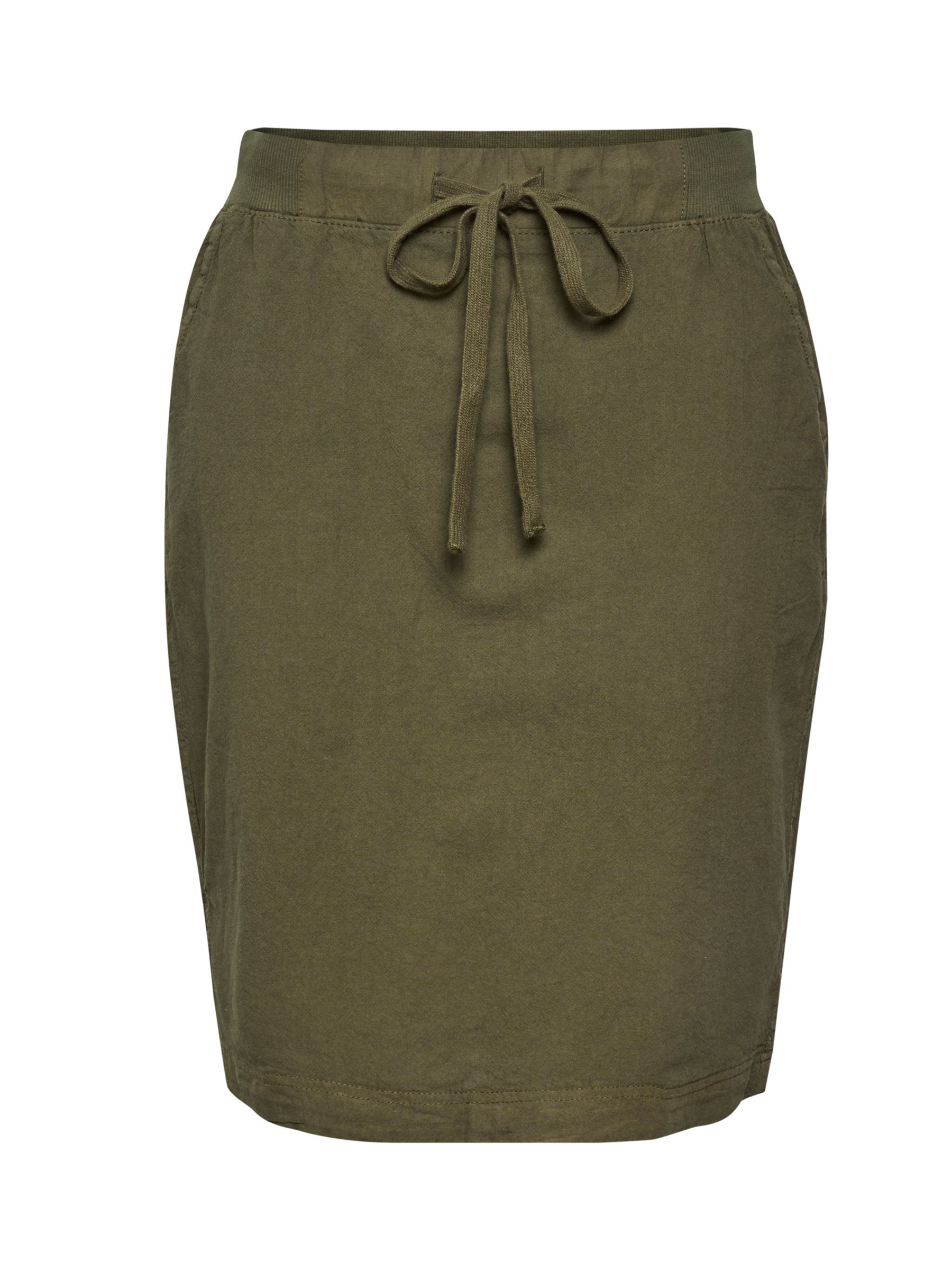 KAFFE Naya Plain Cotton Skirt, Grape Leaf, 14