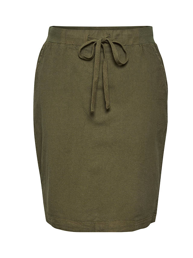 KAFFE Naya Plain Cotton Skirt, Grape Leaf