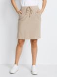 KAFFE Naya Plain Cotton Skirt, Classic Sand