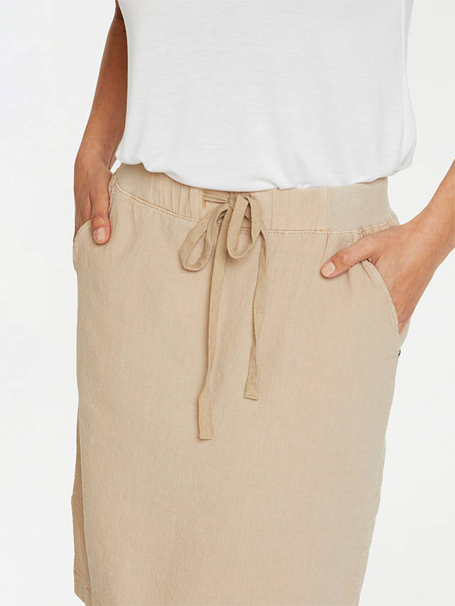 KAFFE Naya Plain Cotton Skirt, Classic Sand
