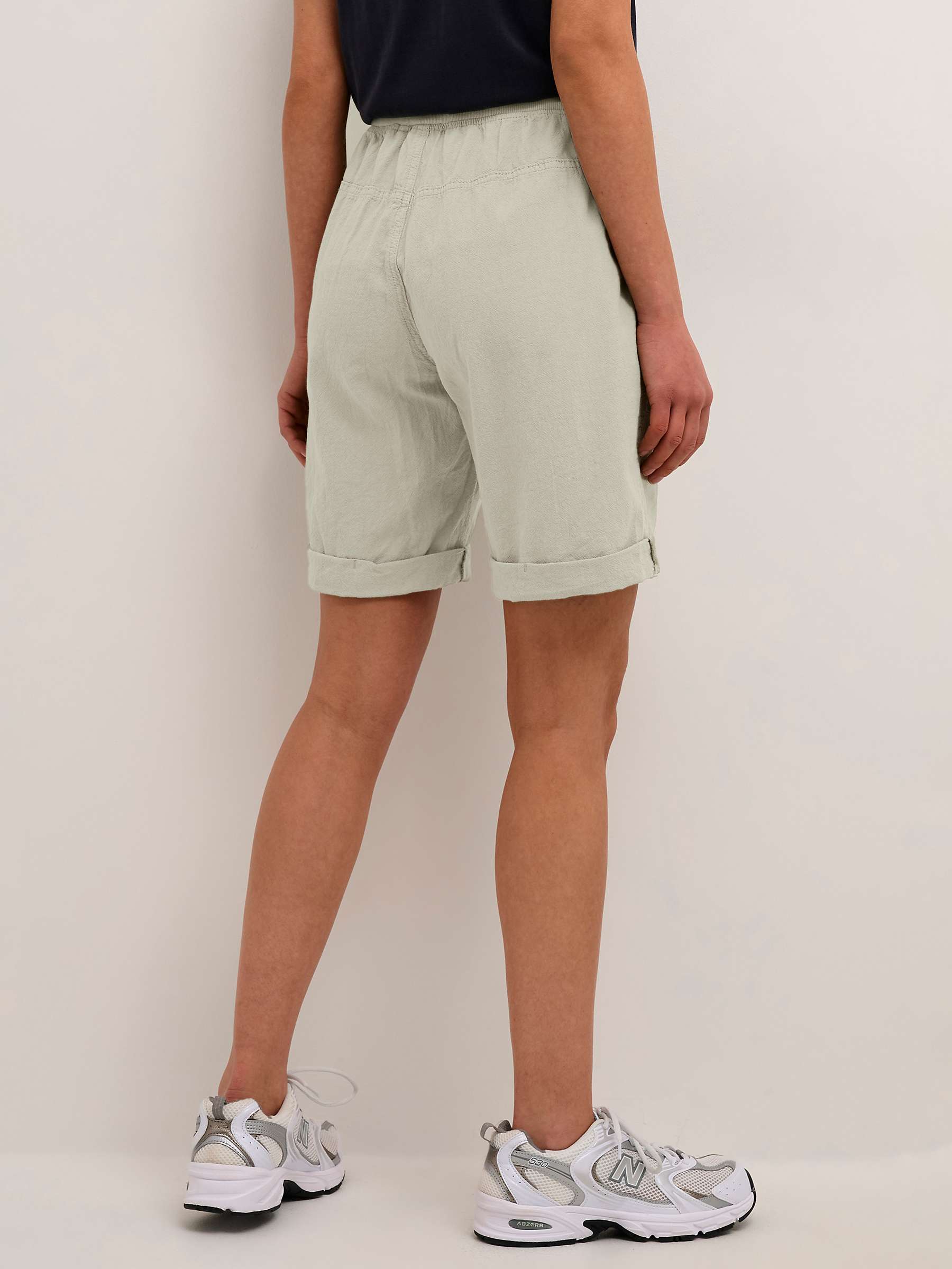 Buy KAFFE Naya Elastic Waist Cotton Shorts Online at johnlewis.com