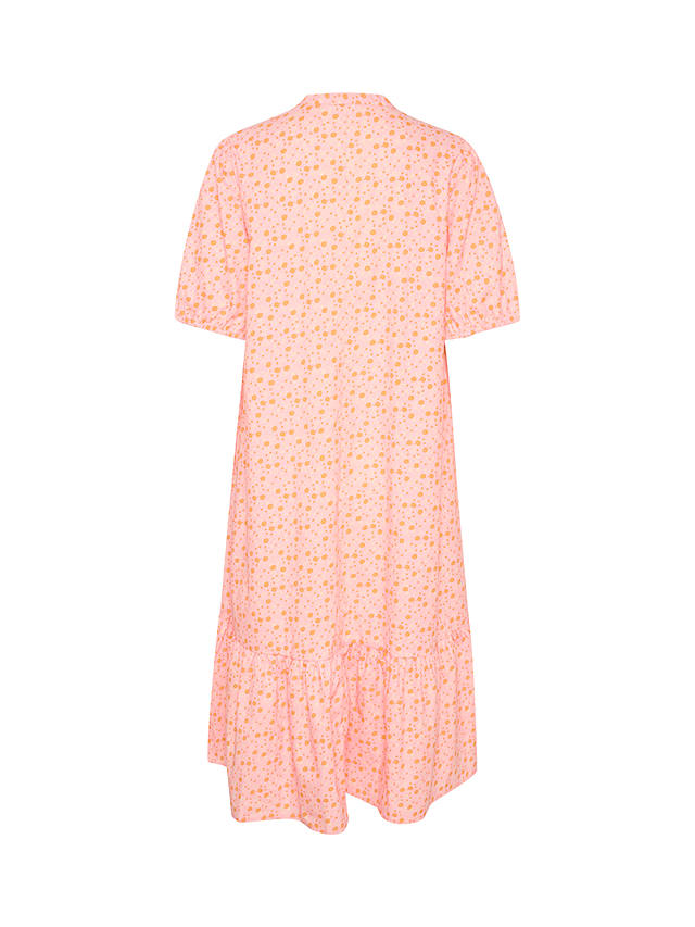 Saint Tropez Urd Cotton Floral Midi Dress, Tulle Pink