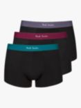 Paul Smith Cotton Stretch Trunks, Pack of 3, Black/Green/Blue/Red
