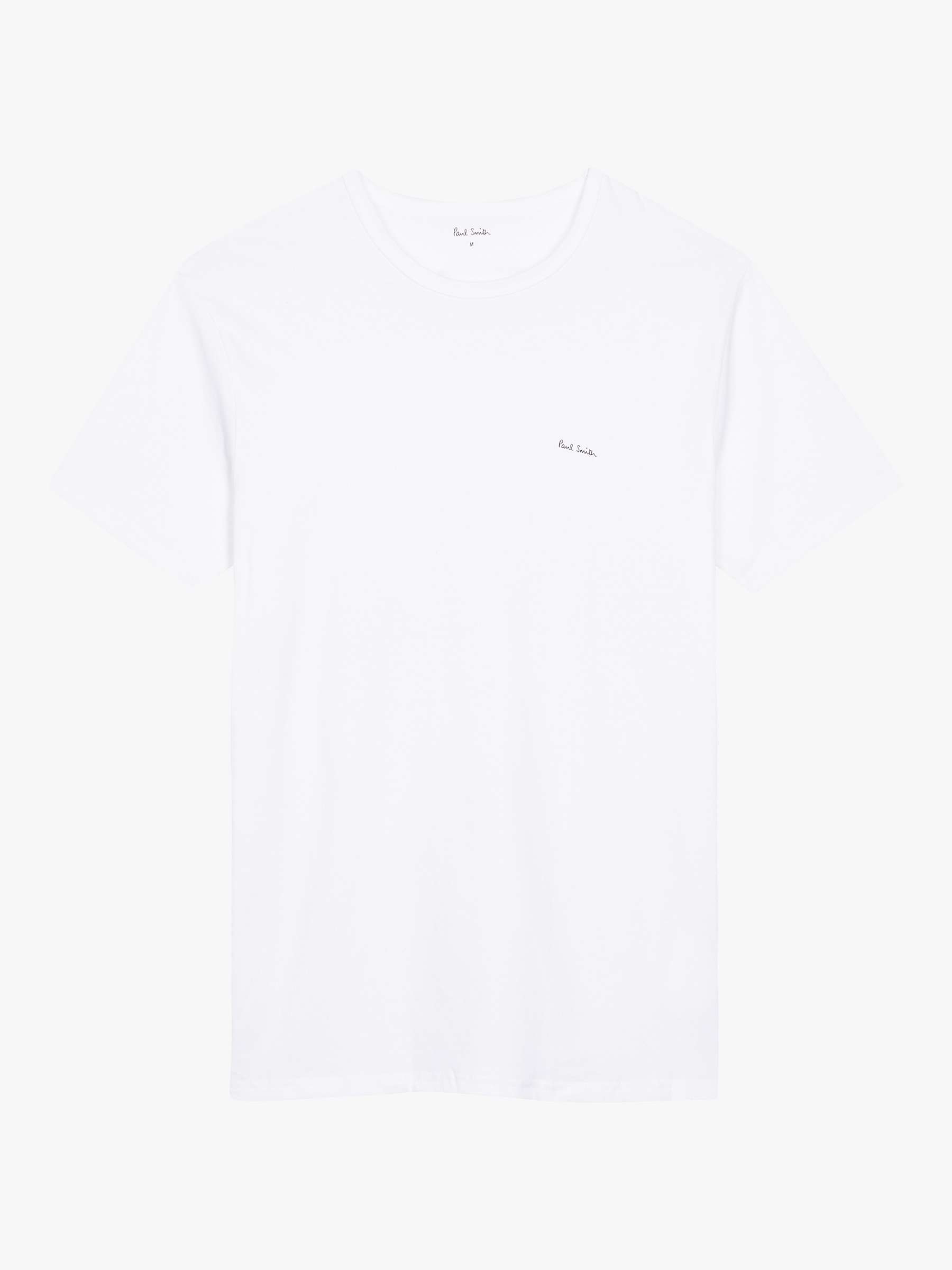 Paul Smith Organic Cotton Crew Neck T-Shirt, Pack of 3, Navy/Black ...