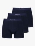 Paul Smith Organic Cotton Long Trunks, Pack of 3, Navy