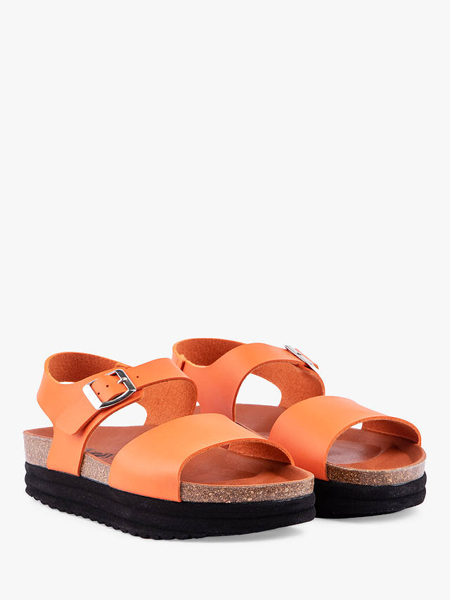 V.GAN Vegan Clove Footbed Sandals, Orange 