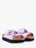 V.GAN Vegan Plum Double Strap Footbed Sandals, Lilac