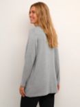 KAFFE Fenia Long Cardigan, Grey Melange