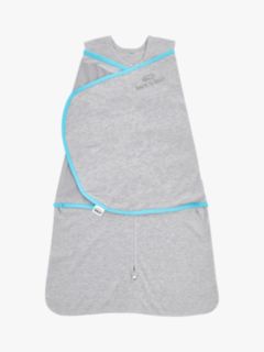 HALO SleepSack Swaddle Ideal Temp Baby Sleeping Bag, 1.5 Tog, Grey