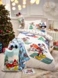 Disney Mickey Mouse Christmas Reversible Duvet Cover & Pillowcase Set