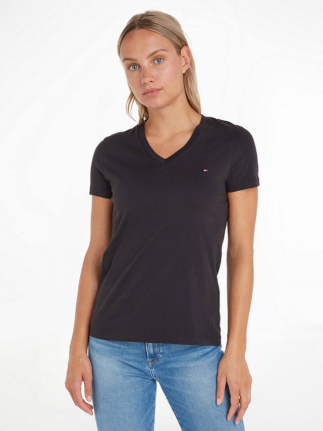 Tommy Hilfiger Heritage Cotton V-Neck T-Shirt, Masters Black