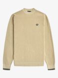Fred Perry Waffle Stitch Knit Jumper, Oatmeal