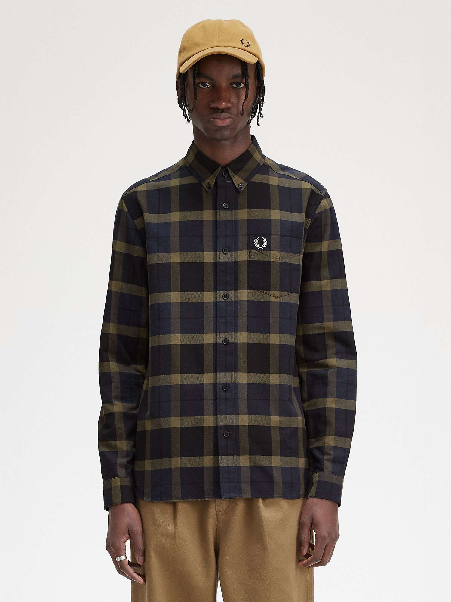 Buy Fred Perry Tartan Oxford Shirt Online at johnlewis.com
