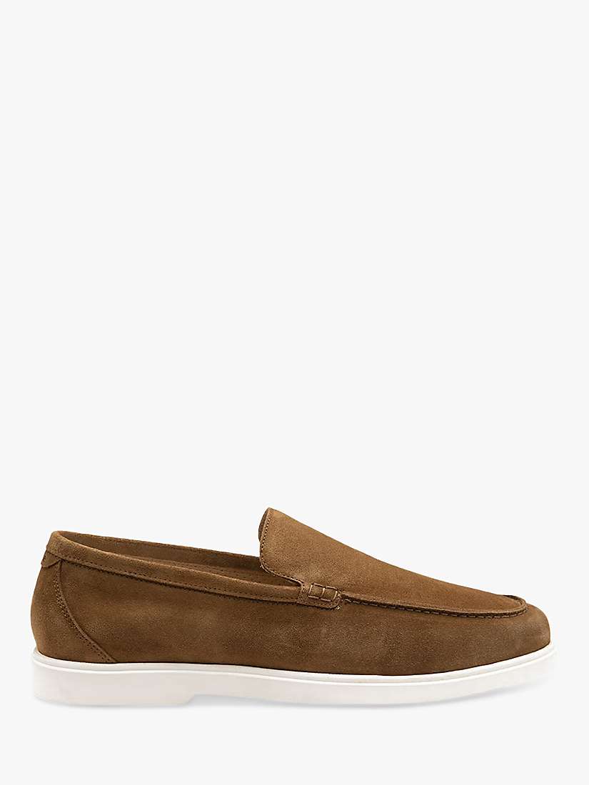 Buy Loake Tuscany Suede Loafers, Chestnut Online at johnlewis.com
