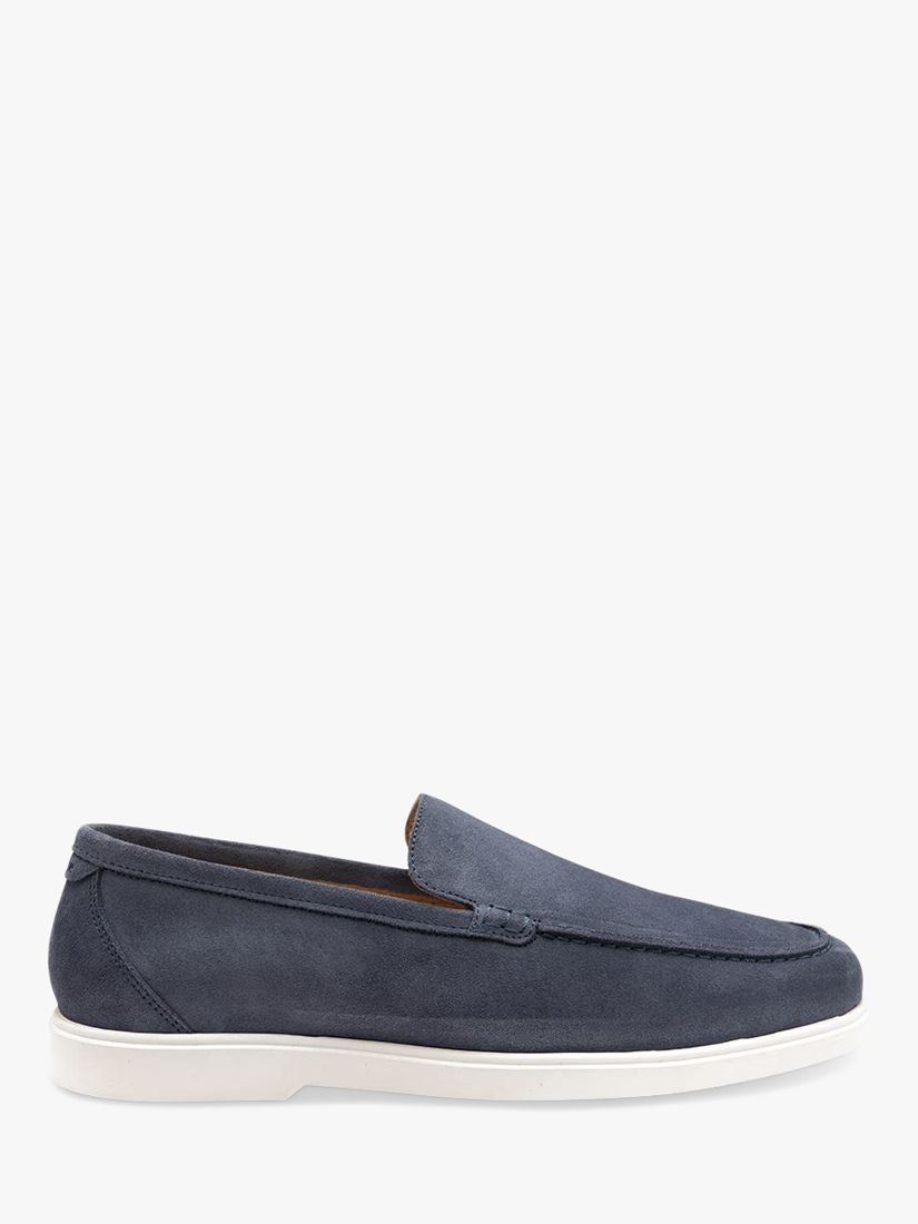 Loake Tuscany Suede Loafers, Blue at John Lewis & Partners