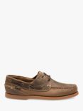 Loake Lymington Oiled Nubuck Boat Shoes, Brown