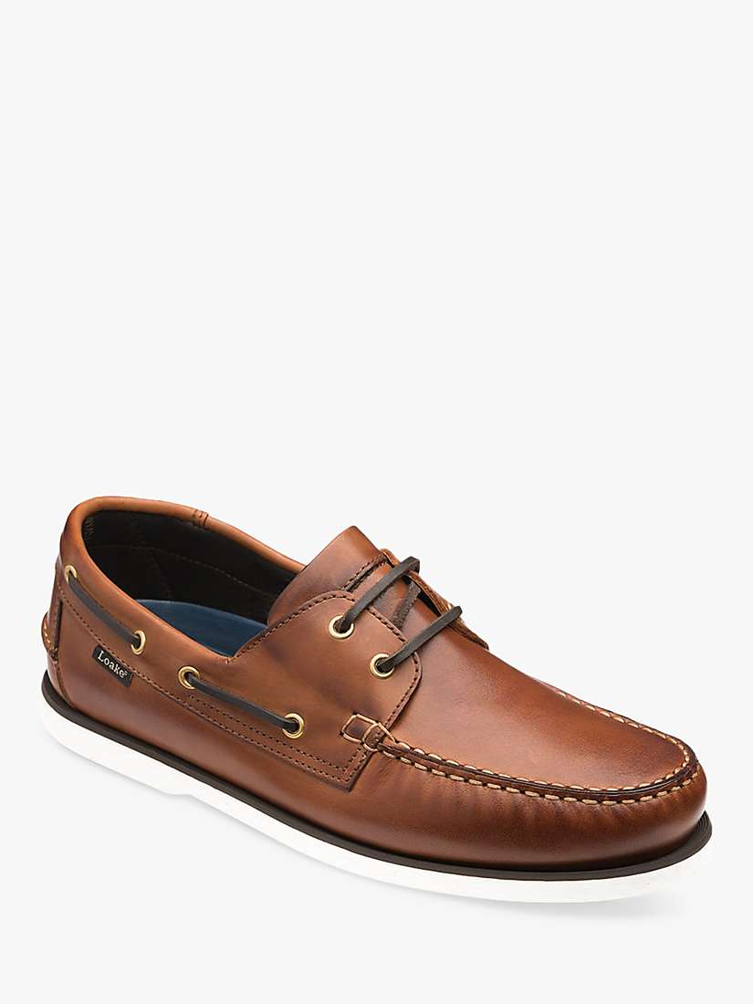 Buy Loake 528 Moccasin Deck Shoes, Cedar Online at johnlewis.com