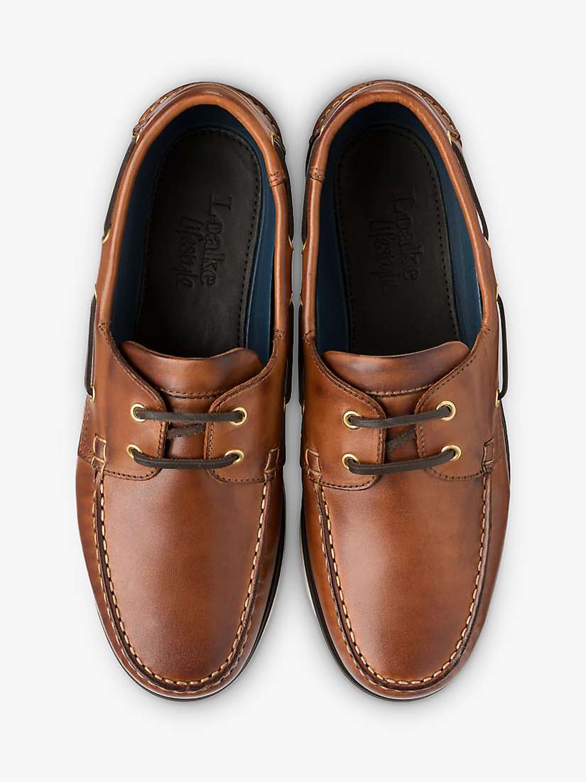 Buy Loake 528 Moccasin Deck Shoes, Cedar Online at johnlewis.com