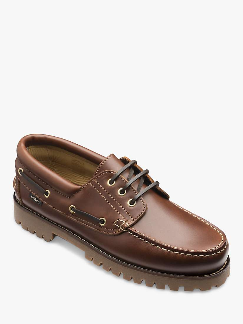 Buy Loake 522 Chunky Sole Deck Shoes, Brown Online at johnlewis.com