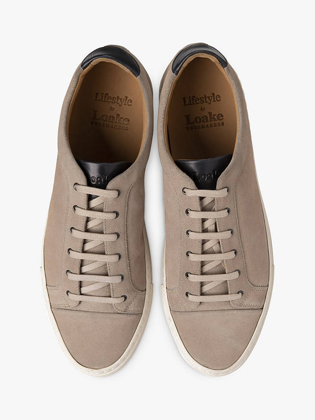 Loake Dash Suede Leather Trainers, Brown