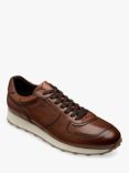 Loake Foster Leather Trainers, Brown