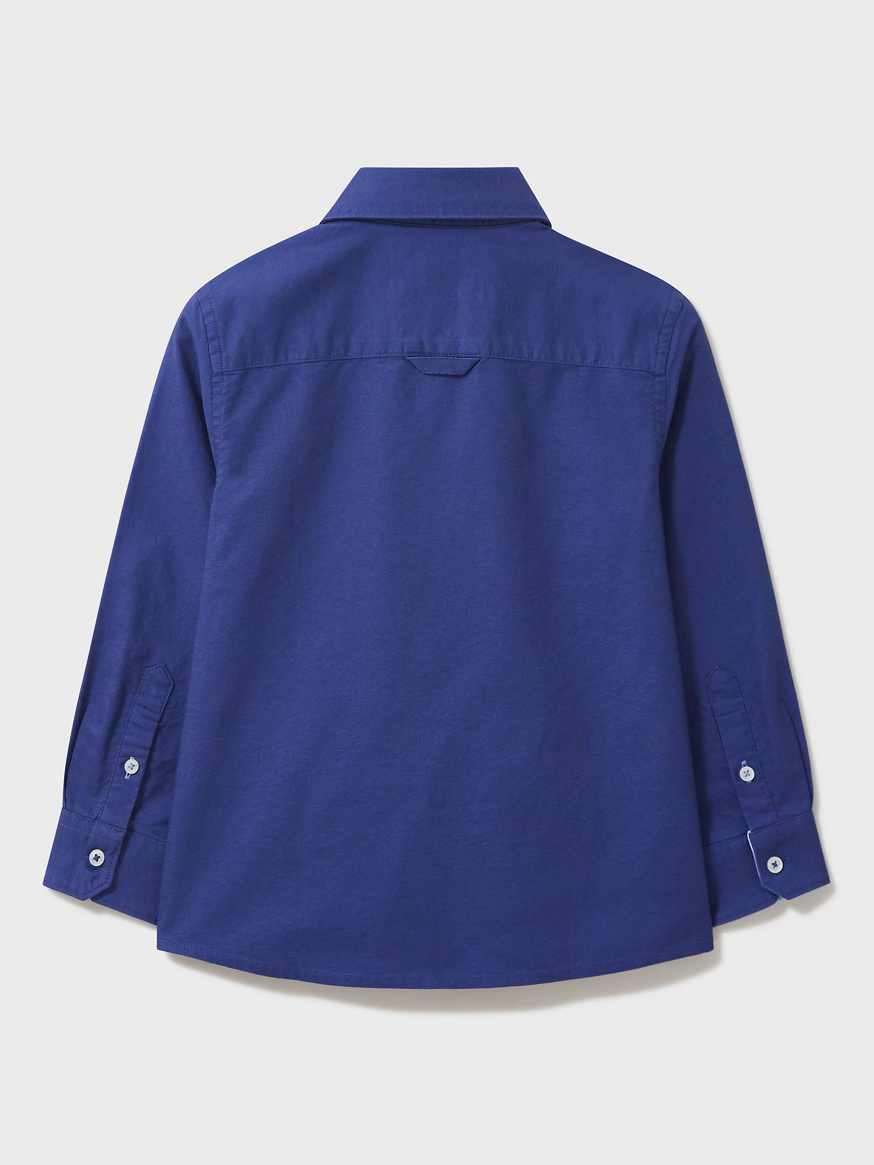 Buy Crew Clothing Kids' Mini-Me Oxford Shirt, Navy Blue Online at johnlewis.com