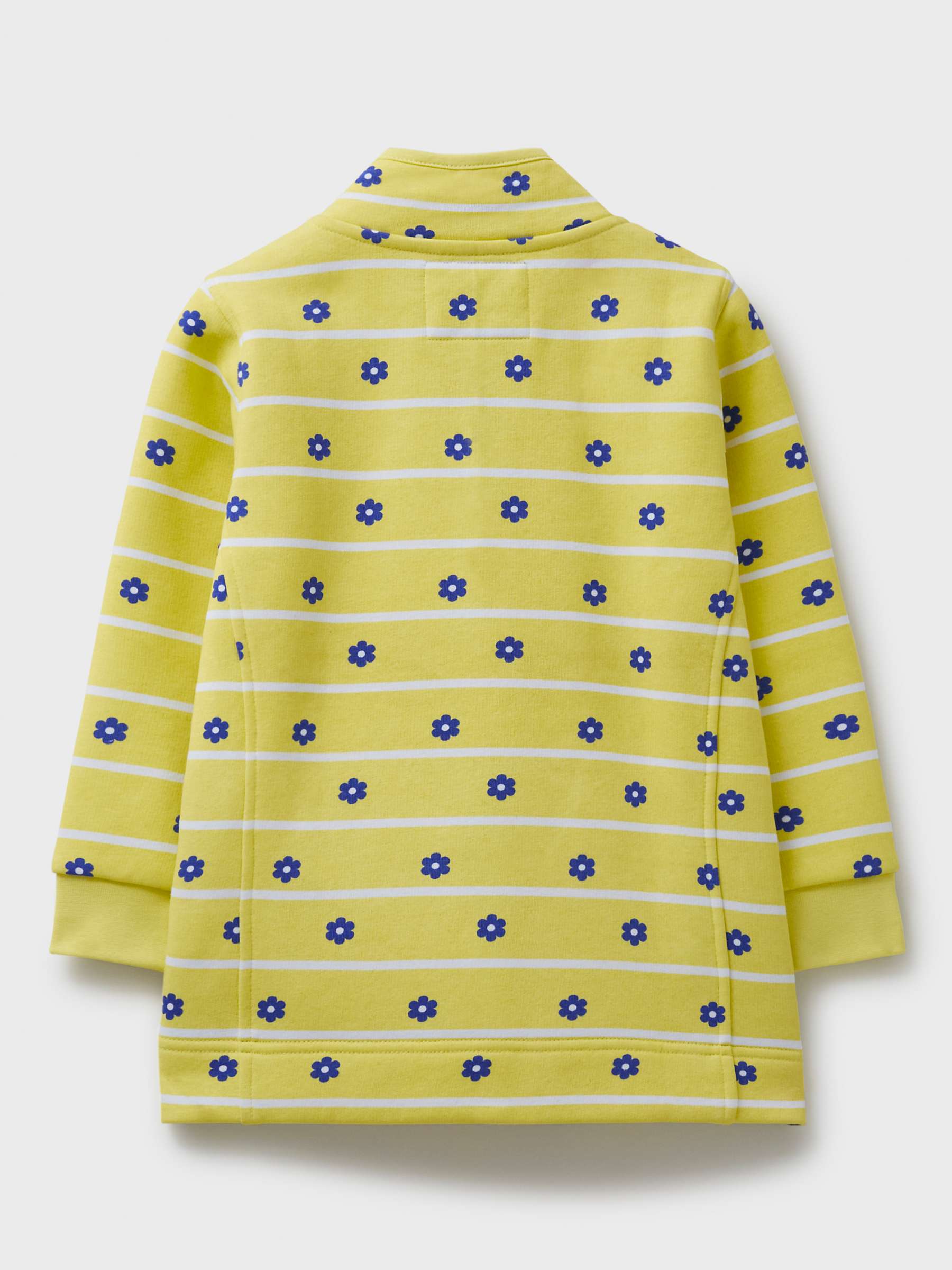 Buy Crew Clothing Kids' Padstow Daisy Stripe Sweatshirt, Light Yellow Online at johnlewis.com