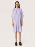 Soaked In Luxury Rosaline Linen Blend Shirt Dress, Sweet Lavender