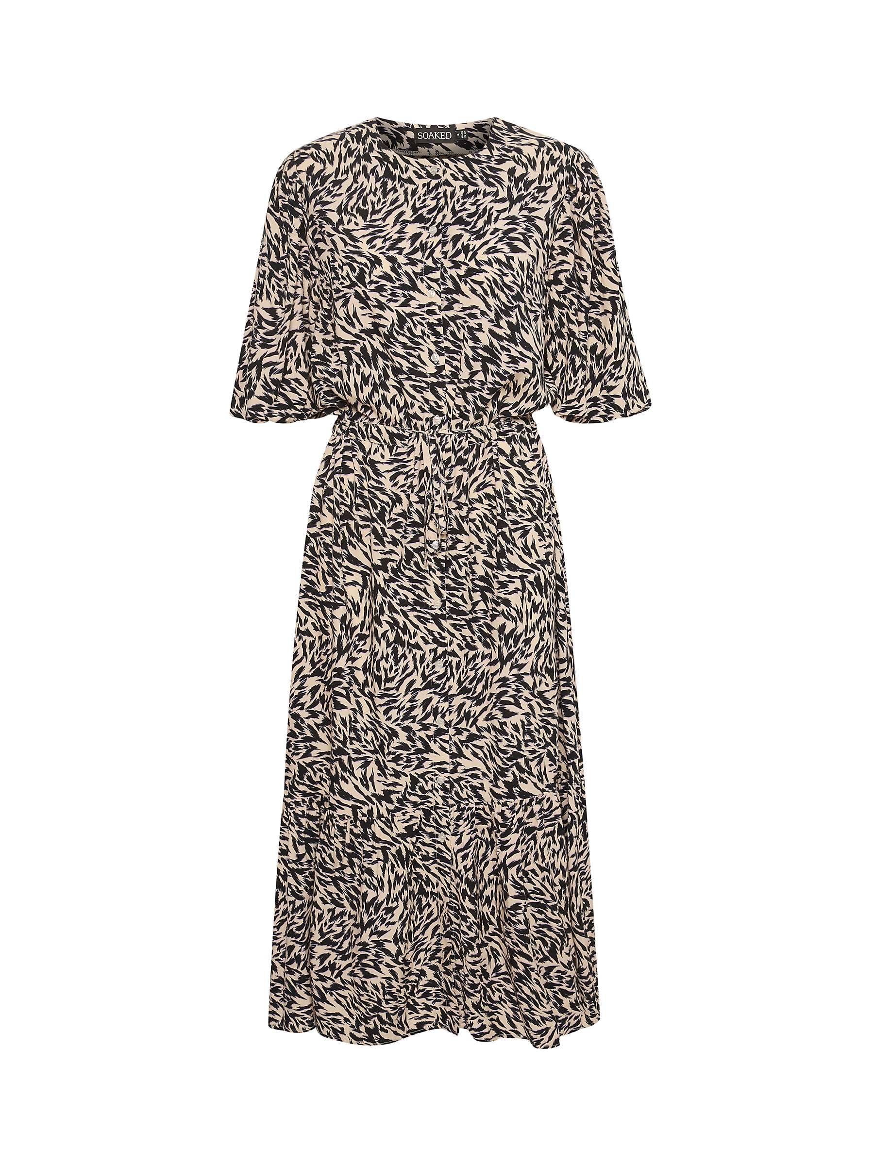 Buy Soaked In Luxury Livinna Midi Shirt Dress, Black Preppy Online at johnlewis.com
