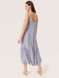 Soaked In Luxury Zaya Strap V-Neck Midi Dress, Lavender/Multi, Lavender/Multi