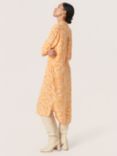 Soaked In Luxury Zaya V-Neck Midi Dress