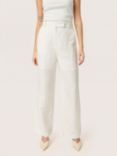 Soaked In Luxury Kimina Wide Leg Suit Trousers, Whisper White