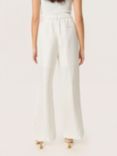 Soaked In Luxury Kimina Wide Leg Suit Trousers, Whisper White