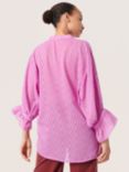 Soaked In Luxury Lavira 3/4 Sleeve Blouse, Lilac