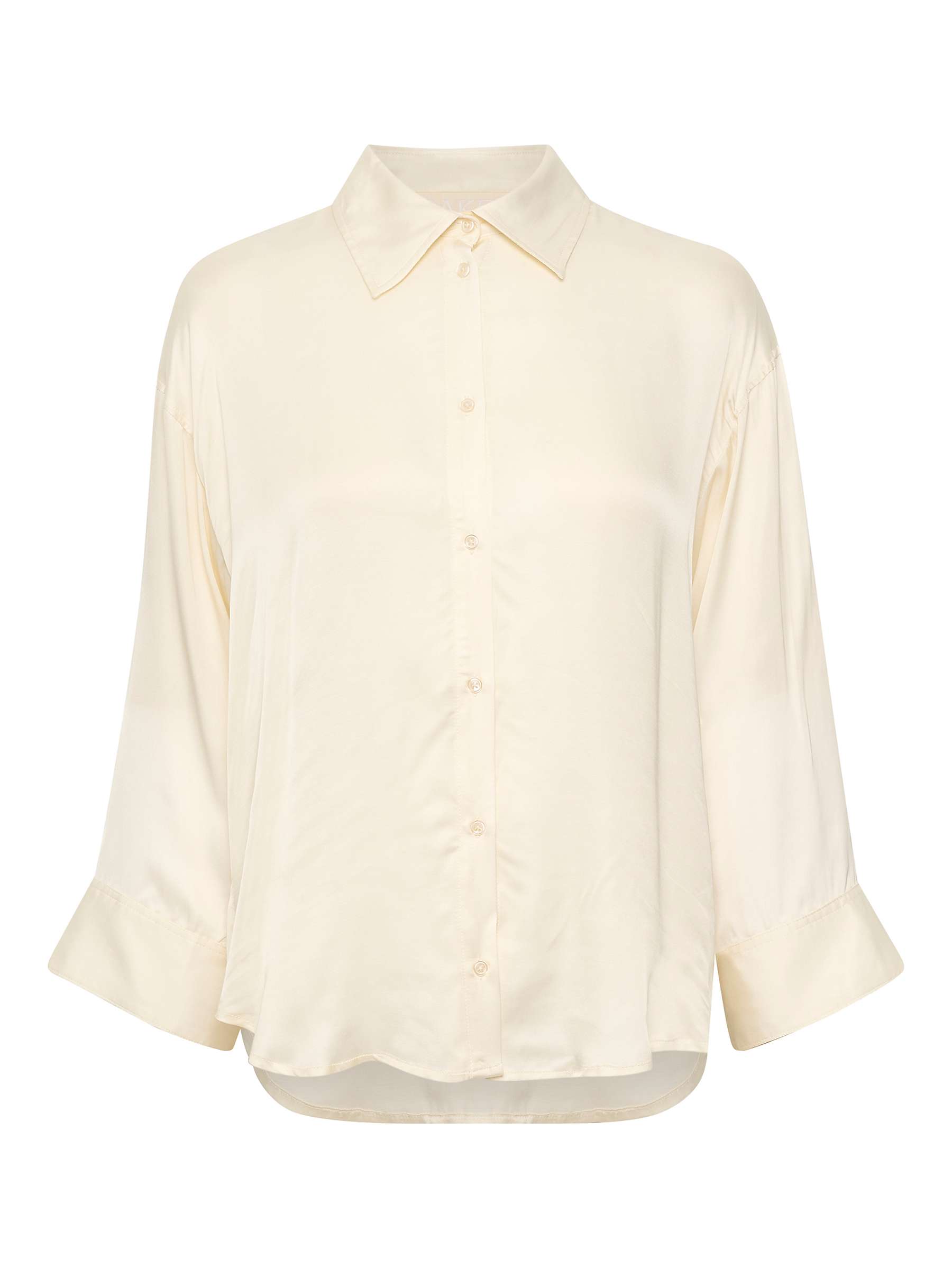 Buy Soaked In Luxury Hela Plain Wide Sleeve Shirt, Whisper White Online at johnlewis.com