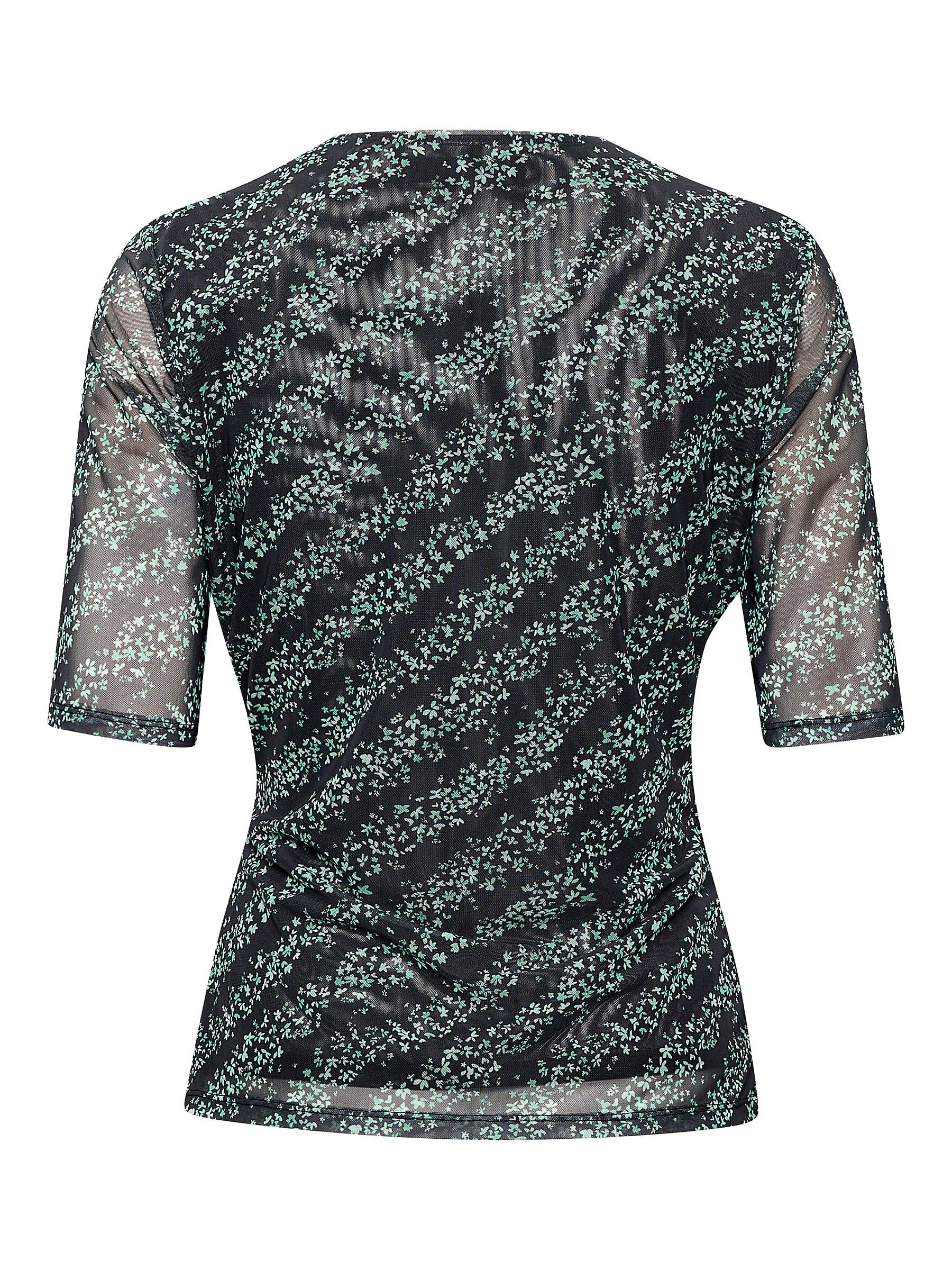 Buy Soaked In Luxury Demara Stripe Wrap Top, Black Online at johnlewis.com