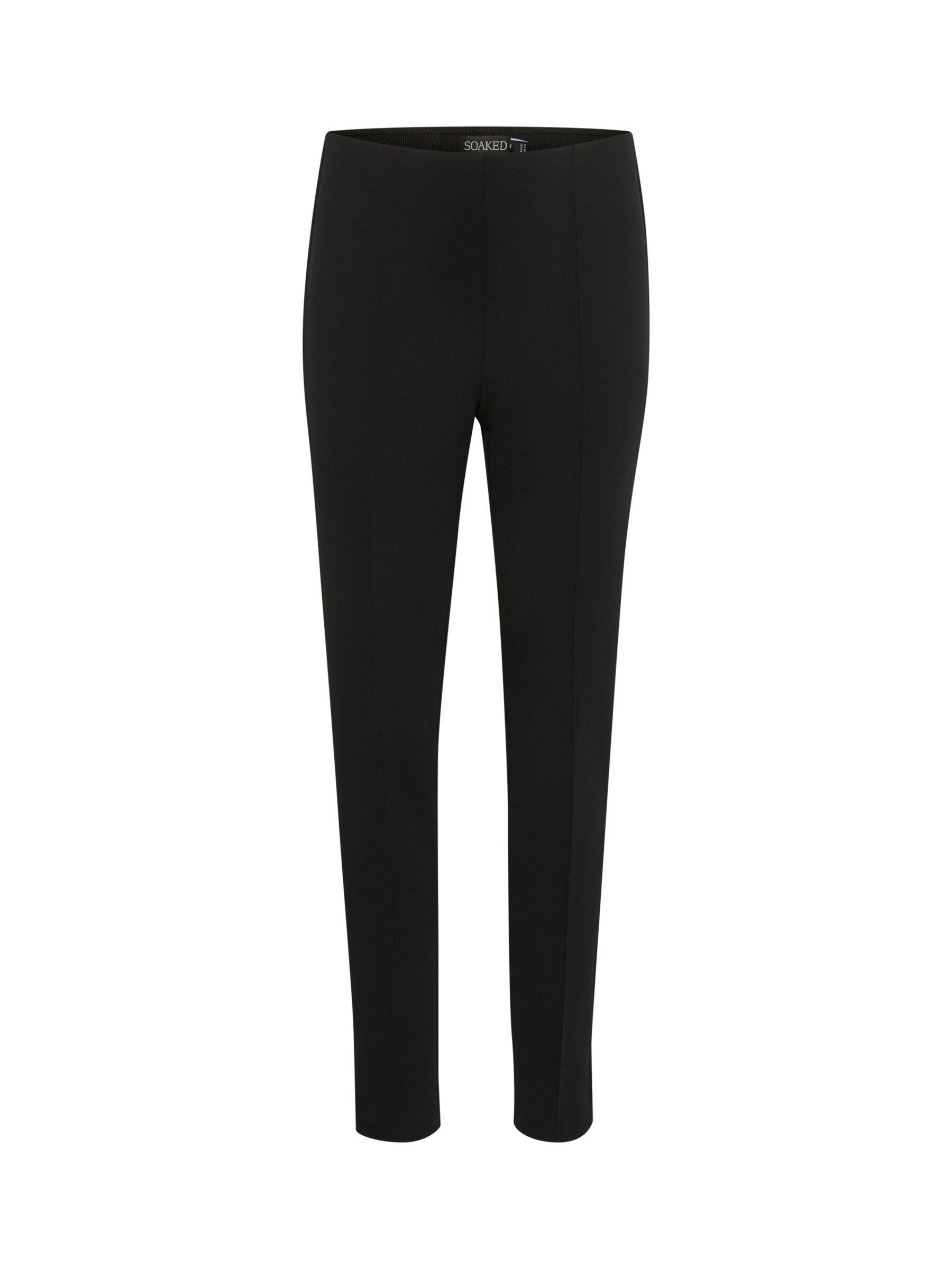 Soaked In Luxury Bea Slim Fit Trousers, Black at John Lewis & Partners