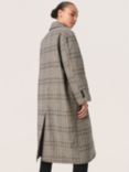Soaked In Luxury Chicka Classic Check Coat, Black/Multi