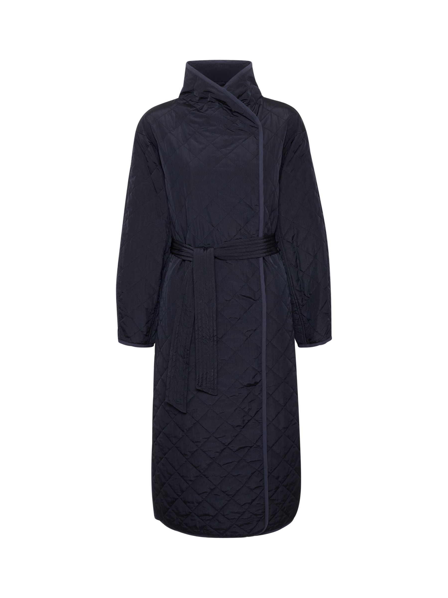 Soaked In Luxury Umina Quilted Knee-Length Coat, Night Sky at John ...
