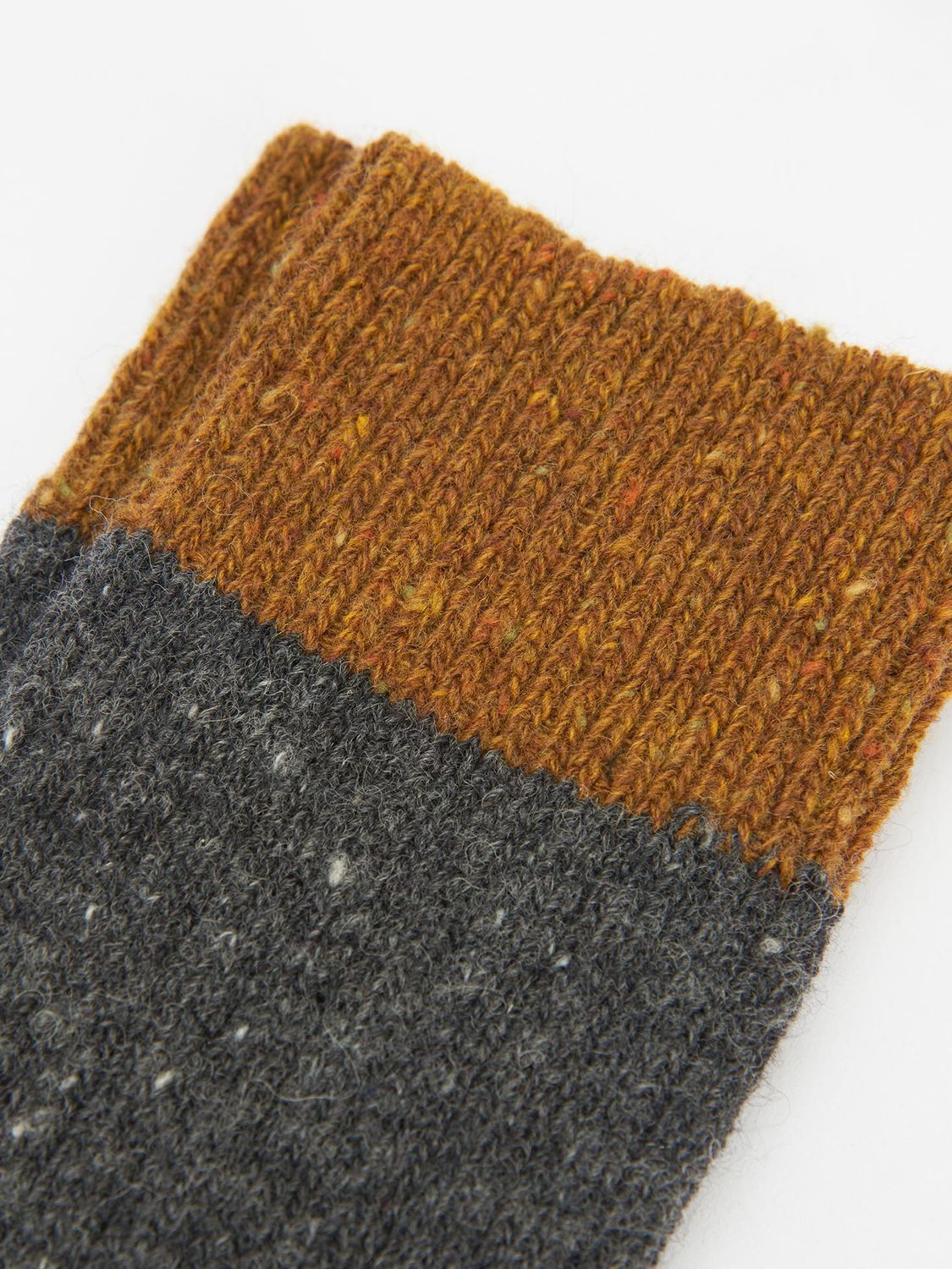 Barbour Houghton Socks, Charcoal/ Ochre