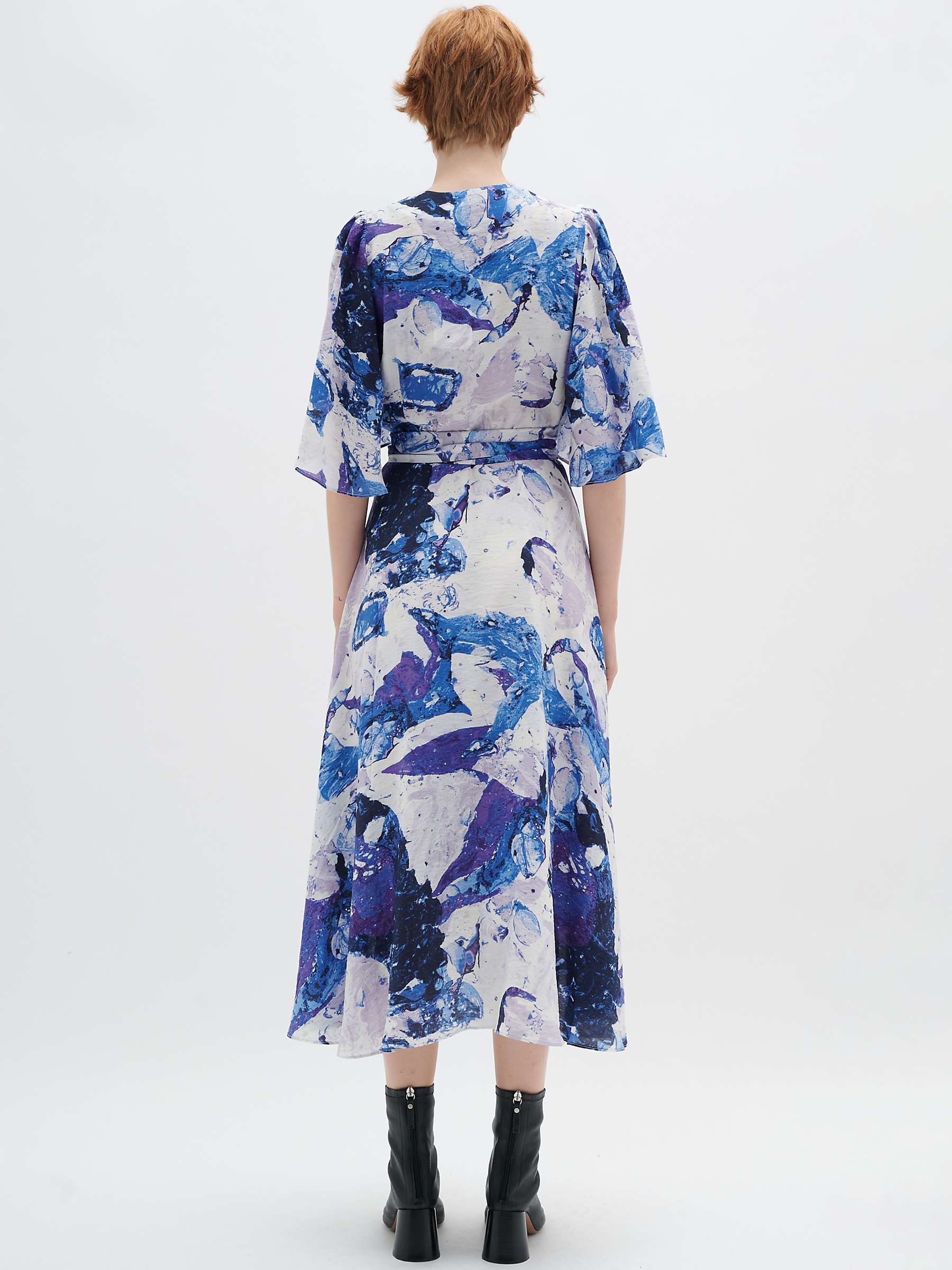 Buy InWear Elita Belted Maxi Wrap Dress, Purple/Multi Online at johnlewis.com