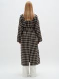 InWear Ianna Relaxed Fit Houndstooth Trench Coat, Beige/Black, Neutral Mix