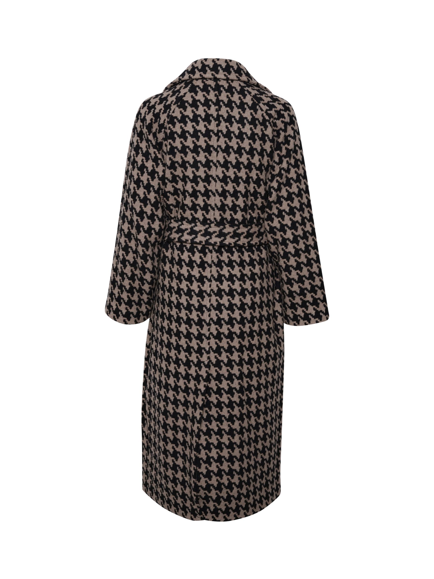 InWear Ianna Relaxed Fit Houndstooth Trench Coat, Beige/Black at John ...