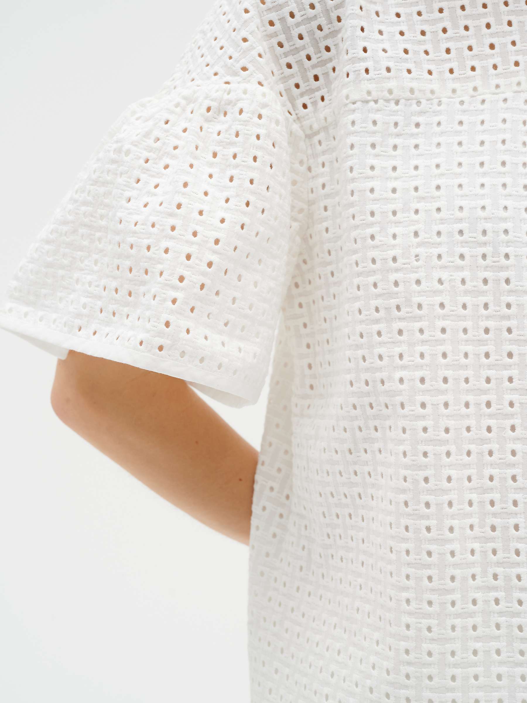 Buy InWear Eirena Broderie Anglaise Blouse, Whisper White Online at johnlewis.com