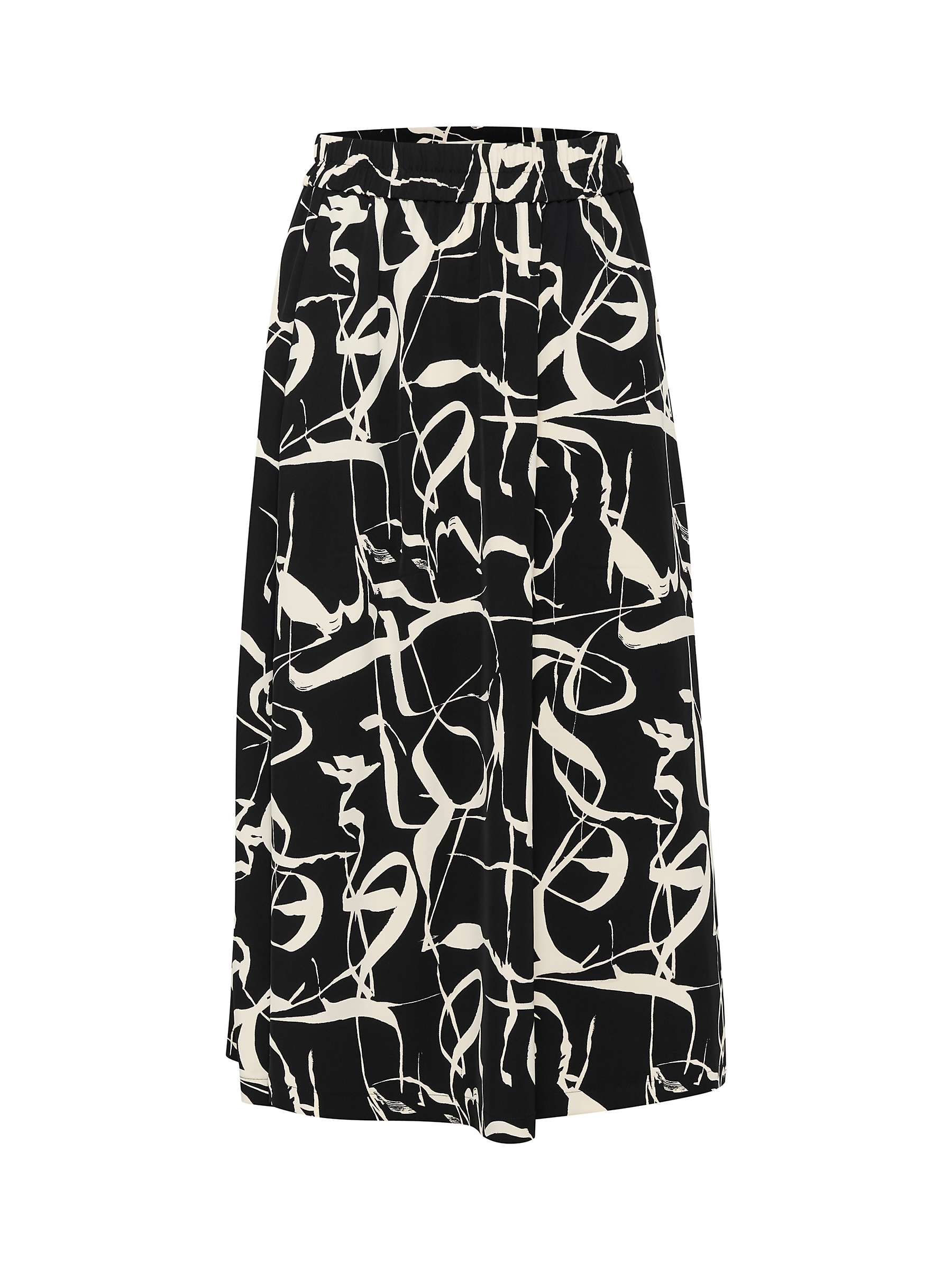 Buy InWear Pailey Poetic Scribble Skirt, Black Online at johnlewis.com