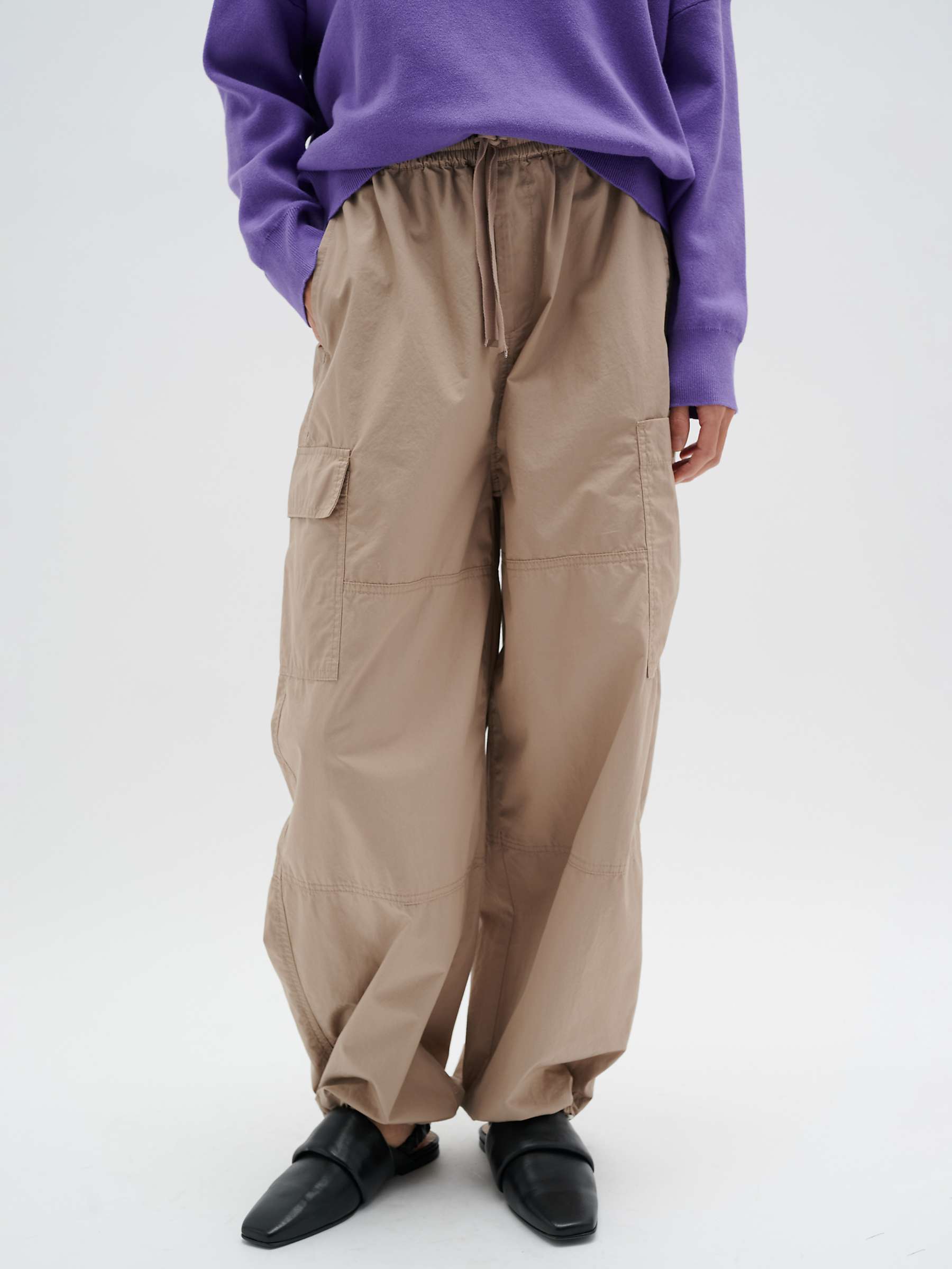 Buy InWear Isma Cargo Trousers, Mocha Grey Online at johnlewis.com