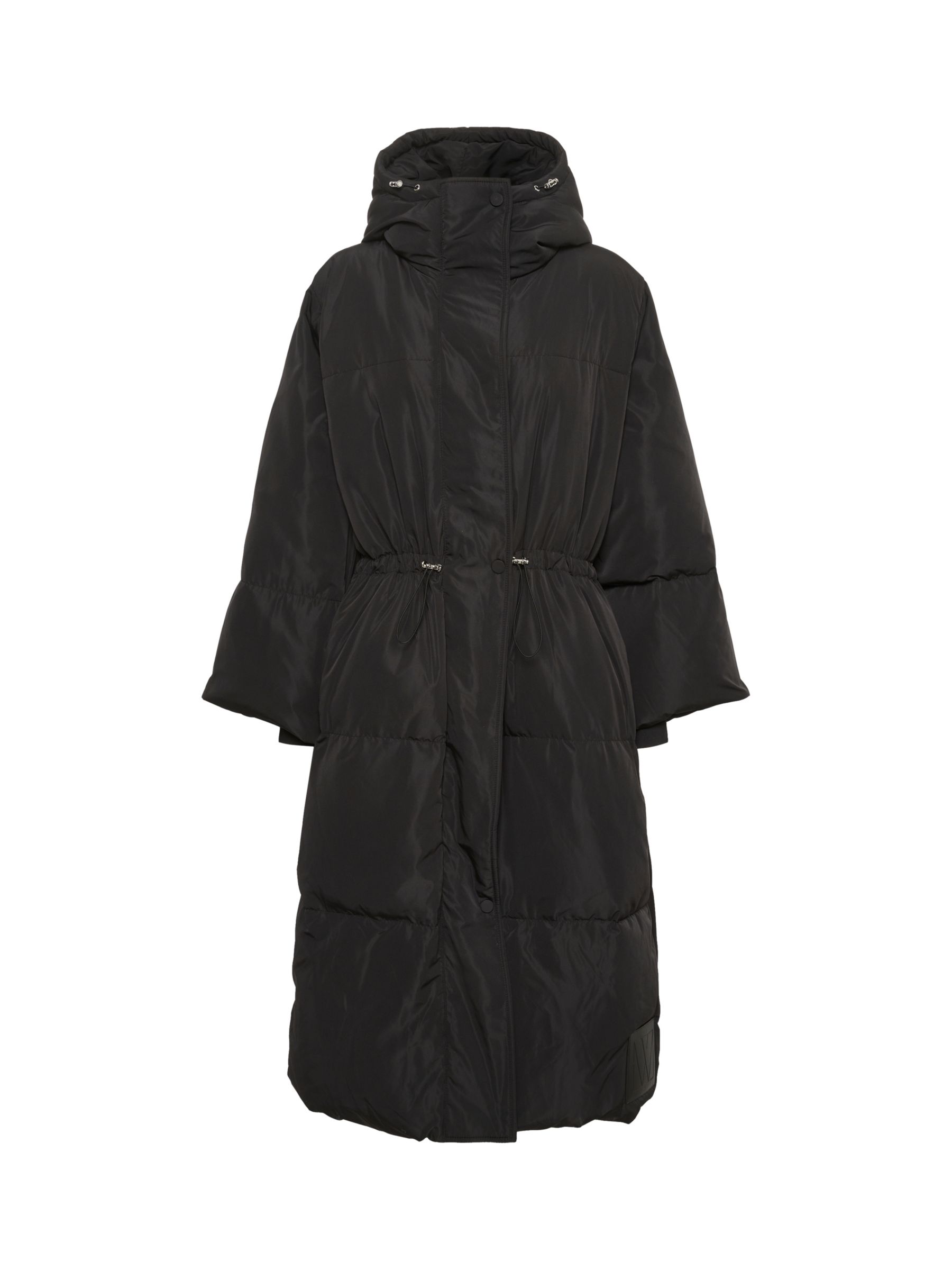 InWear Phyllys Long Puffer Coat, Black at John Lewis & Partners