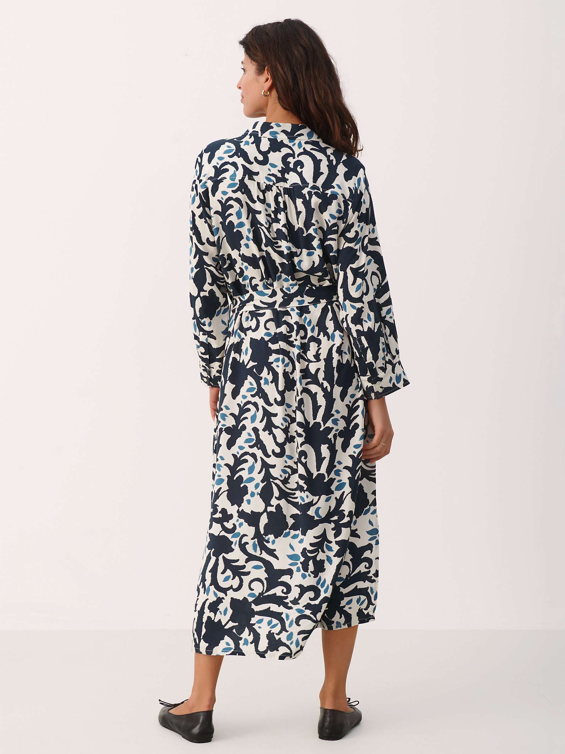 Buy Part Two Binti Swirl Print Dress, Midnight Navy Online at johnlewis.com