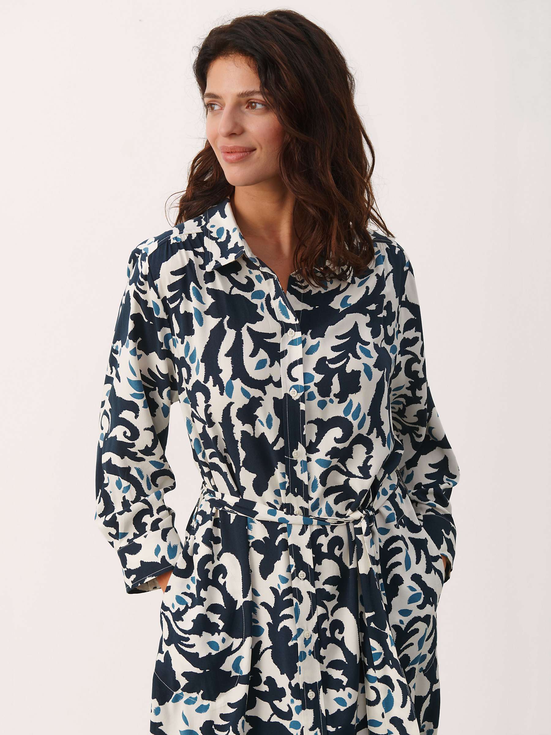 Buy Part Two Binti Swirl Print Dress, Midnight Navy Online at johnlewis.com