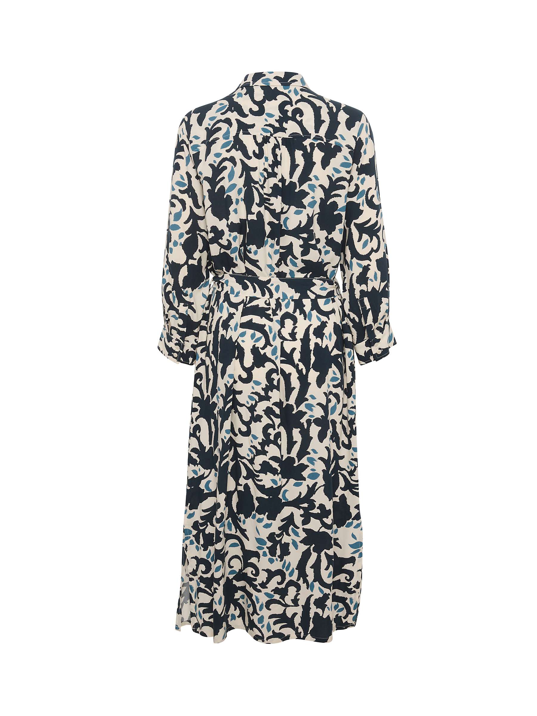 Part Two Binti Swirl Print Dress, Midnight Navy at John Lewis & Partners